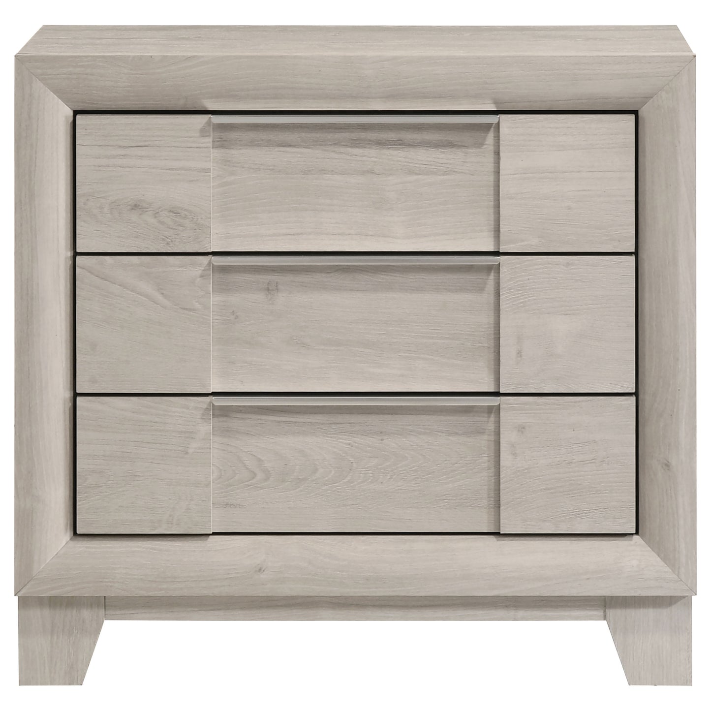 Farre 2-drawer Nightstand Bedside Table Washed Grey