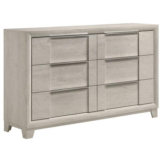 Farre 6-drawer Dresser Washed Grey