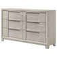 Farre 6-drawer Dresser Washed Grey