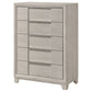 Farre 5-drawer Chest of Drawers Washed Grey
