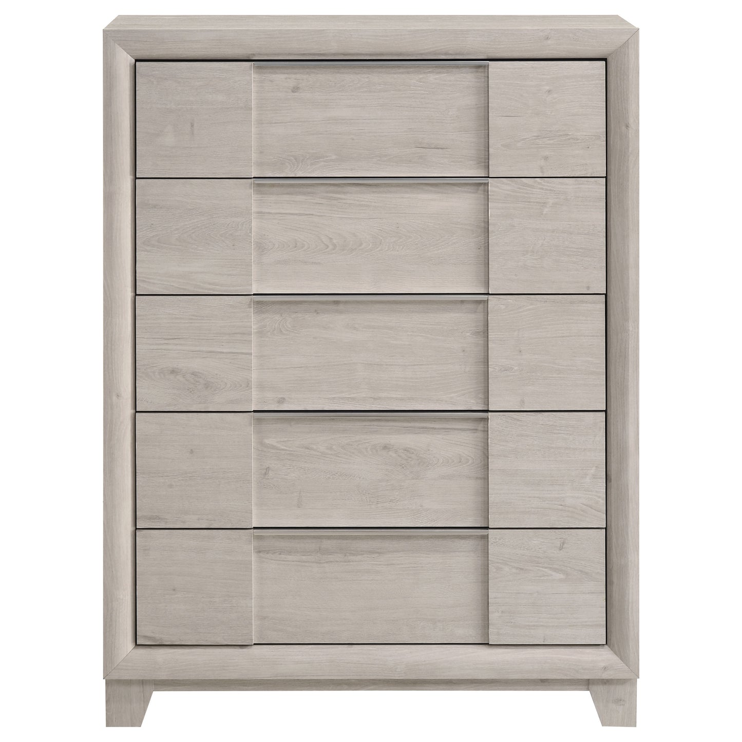 Farre 5-drawer Chest of Drawers Washed Grey
