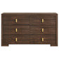 Etienne 6-drawer Bedroom Dresser Walnut