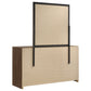 Etienne 6-drawer Dresser with Mirror Walnut