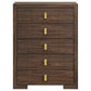 Etienne 5-drawer Bedroom Chest of Drawers Walnut