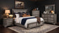Cresswell Eastern King Upholstered Storage Platform Bed Weathered Taupe