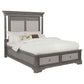 Cresswell California King Storage Platform Bed Weathered Taupe
