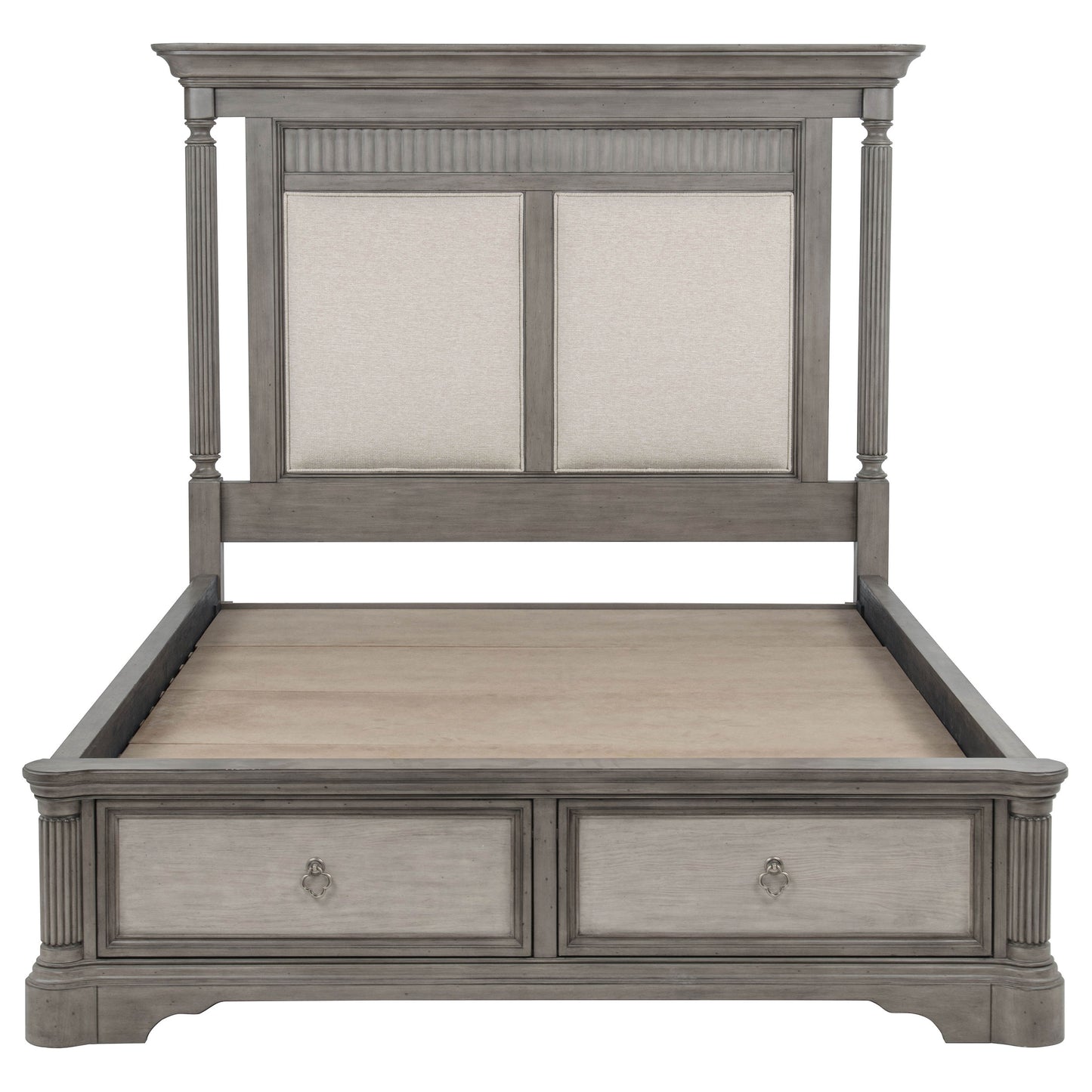 Cresswell 5-piece California King Storage Bedroom Set Taupe