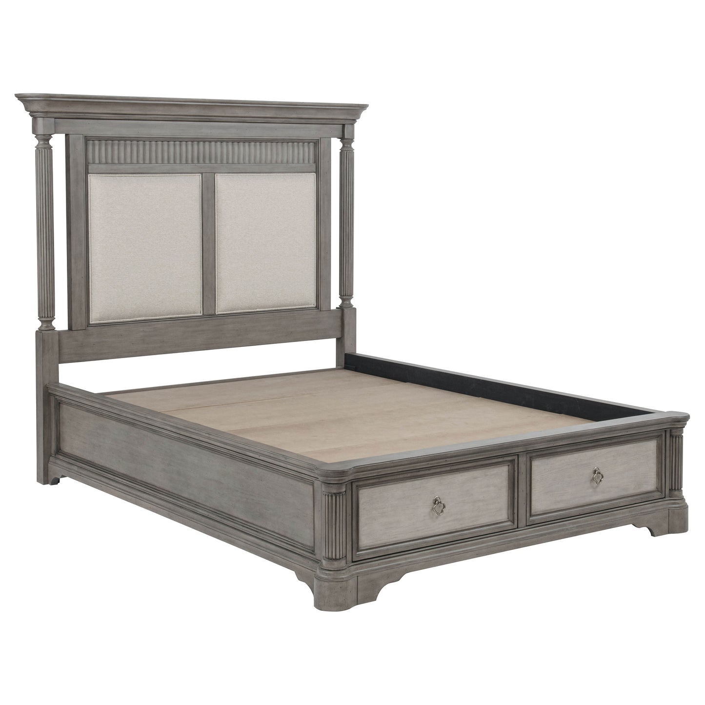 Cresswell 5-piece Queen Storage Bedroom Set Weathered Taupe