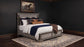 Cresswell Eastern King Upholstered Panel Bed Weathered Taupe