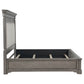 Cresswell Eastern King Upholstered Panel Bed Weathered Taupe