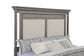 Cresswell Eastern King Upholstered Panel Bed Weathered Taupe