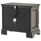 Cresswell 3-drawer Nightstand Bedside Table Weathered Taupe