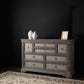 Cresswell 8-drawer Bedroom Dresser Weathered Taupe