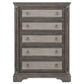 Cresswell 5-drawer Chest of Drawers Weathered Taupe