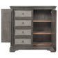 Cresswell 4-drawer Door Chest with Hidden Storage Weathered Taupe