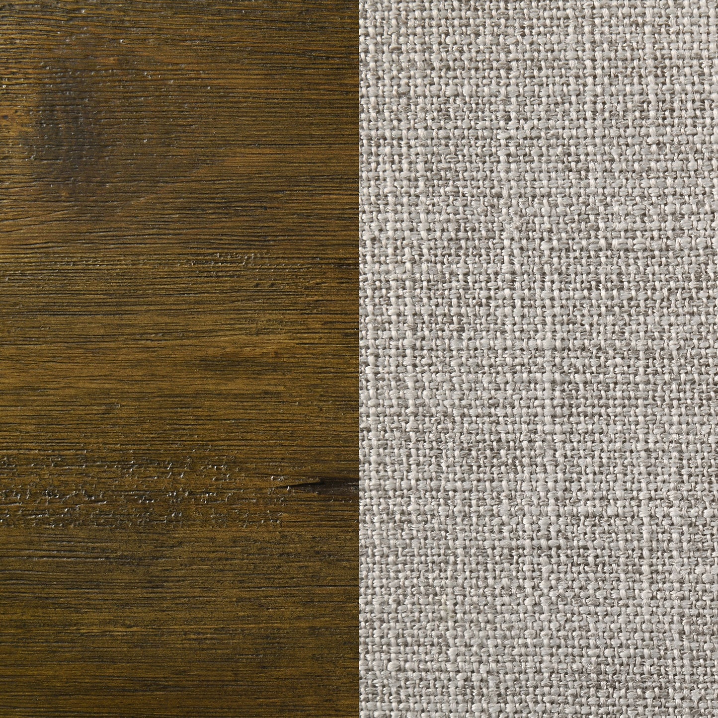 Doherty Queen Linen Upholstered Panel Bed Rustic Brown