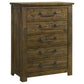 Doherty 5-piece Queen Bedroom Set Rustic Brown