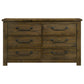 Doherty 6-drawer Bedroom Dresser Rustic Brown
