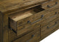 Doherty 6-drawer Bedroom Dresser Rustic Brown