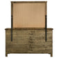 Doherty 6-drawer Dresser with Mirror Rustic Brown