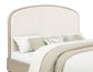 Lucaire Eastern King Upholstered Panel Bed Sandstone