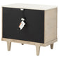 Lucaire 3-drawer Nightstand Bedside Table Sandstone