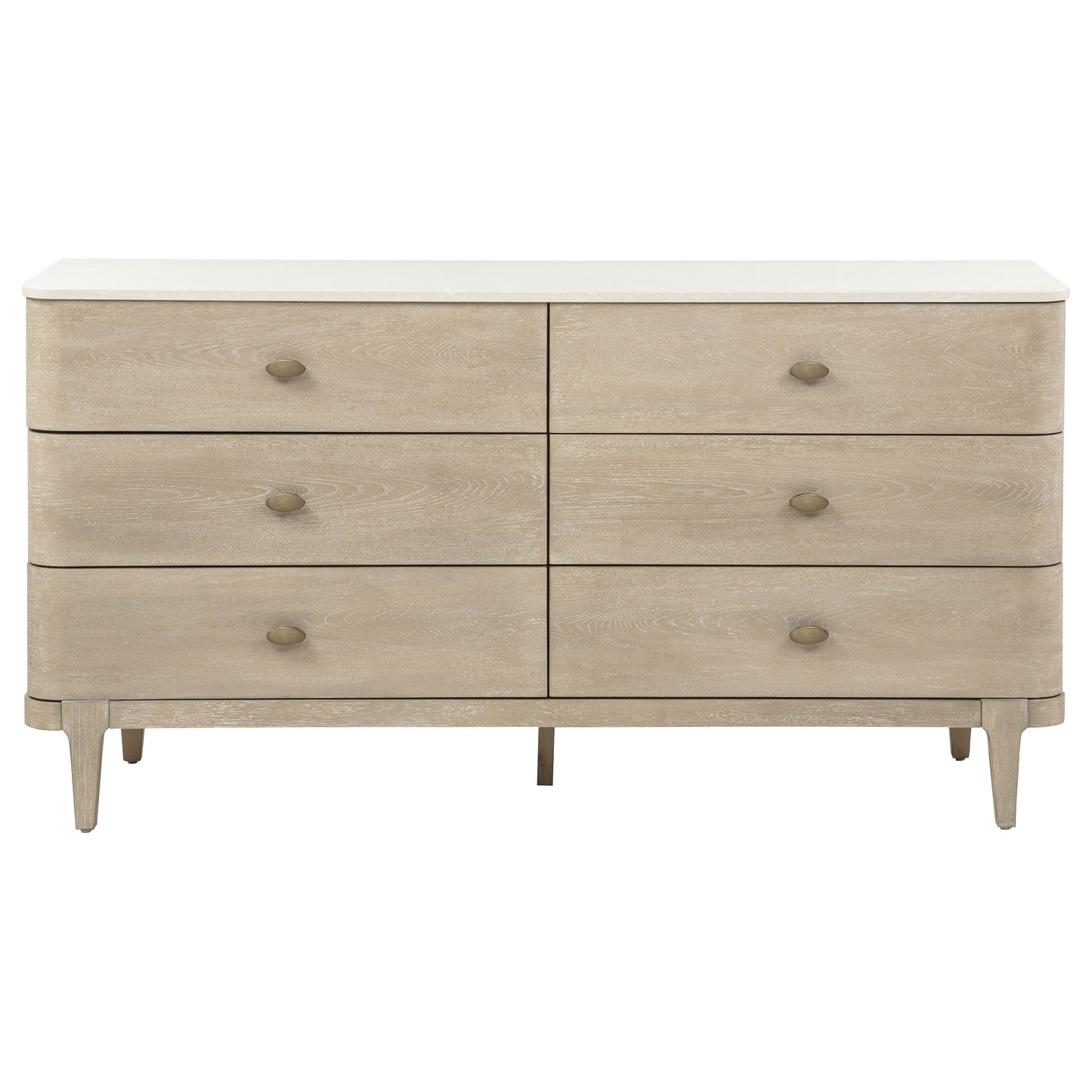 Lucaire 6-drawer Dresser Cabinet Sandstone