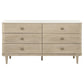 Lucaire 6-drawer Dresser Cabinet Sandstone
