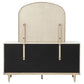 Lucaire 6-drawer Dresser Cabinet with Mirror Sandstone