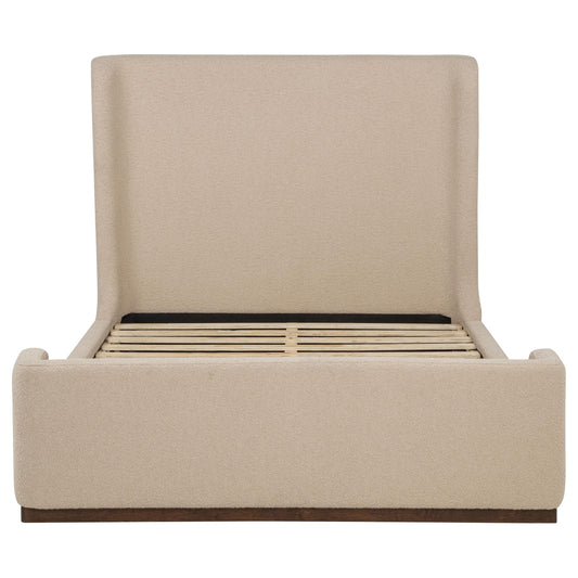 Nala Queen Fabric Upholstered Platform Bed Tan
