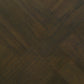Holmes 3-Piece Geometric Top Coffee Table Set Dark Brown