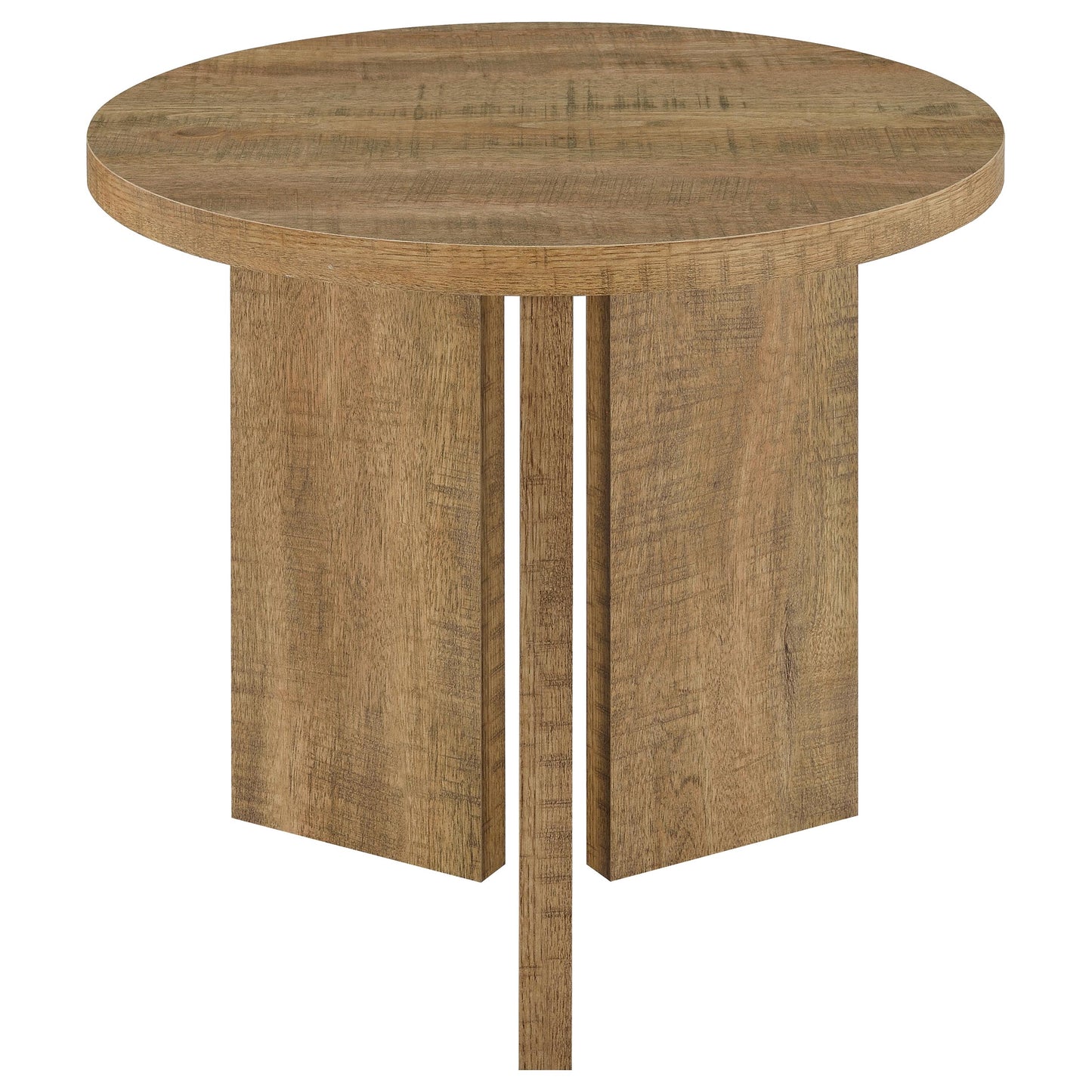 Aragon 2-Piece Round Coffee and End Table Set Mango