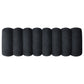 Summer Chenille Upholstered Channel Accent Bench Black