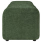 Summer Chenille Upholstered Channel Accent Bench Green
