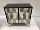 Forbes 2-door Bone Inlay Mosaic Accent Storage Cabinet Black