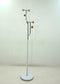 Leblanc Freestanding Metal Coat Rack with Tiered Hooks in White