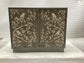 Parkes 2-door Bone Inlay Accent Cabinet Distressed Grey