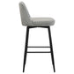 Mellor Fabric Upholstered Swivel Bar Chair Grey (Set of 2)