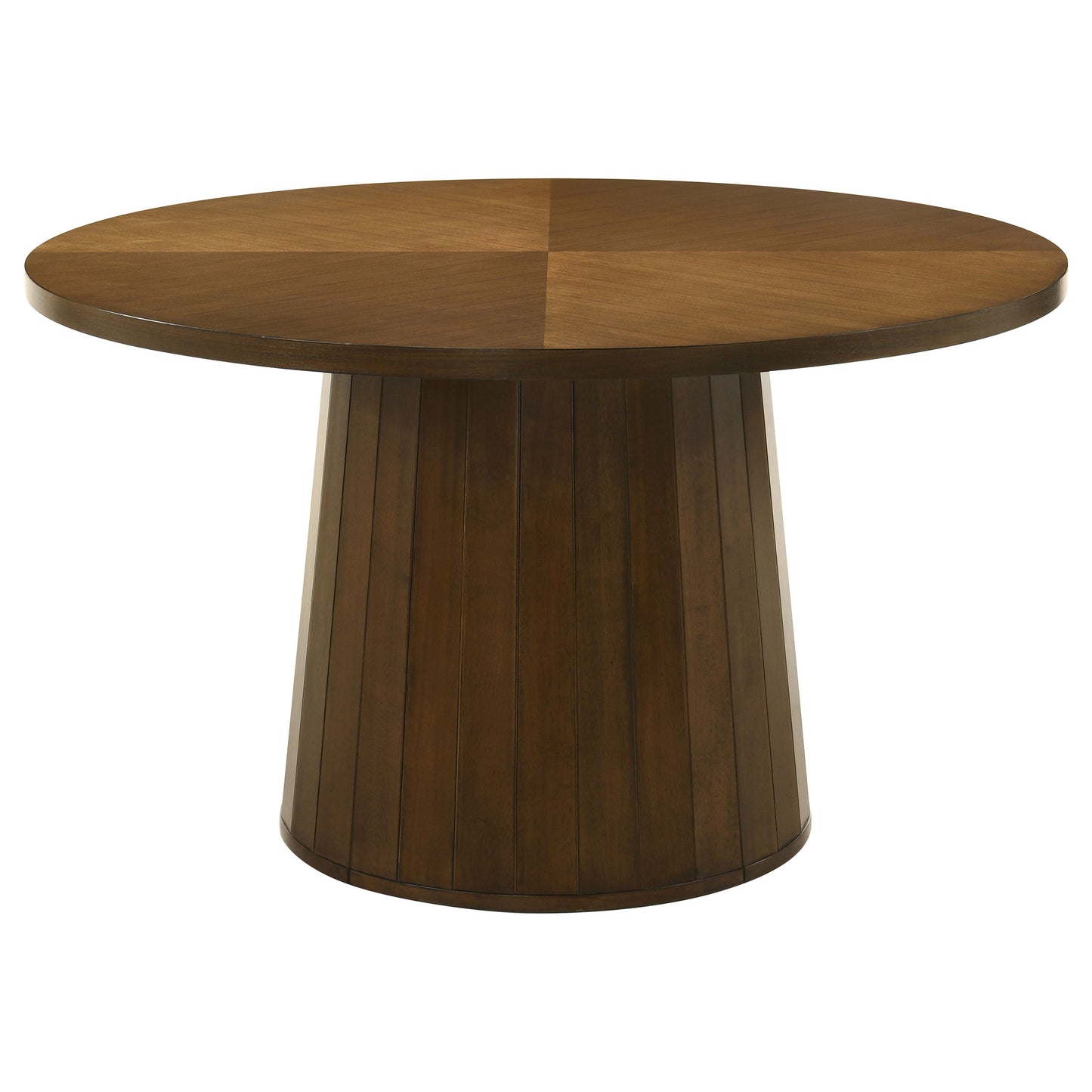 Galindo 5-piece 52-inch Round Dining Set Light Grey and Walnut