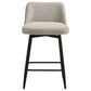 Mellor Fabric Upholstered Swivel Counter Chair Slate Brown (Set of 2)