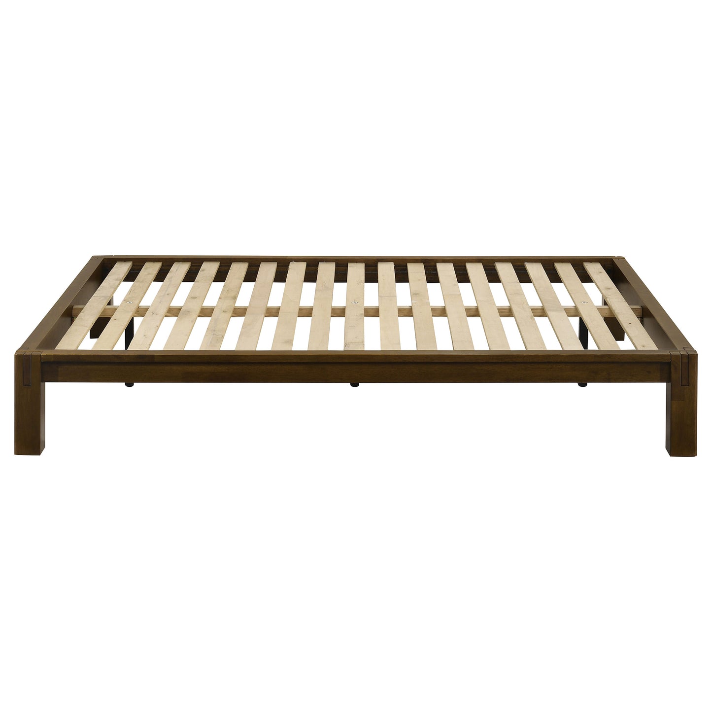 Gislen Full Easy Assembly Wood Platform Bed Walnut