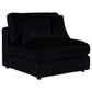 Blaine Upholstered Armless Chair Black