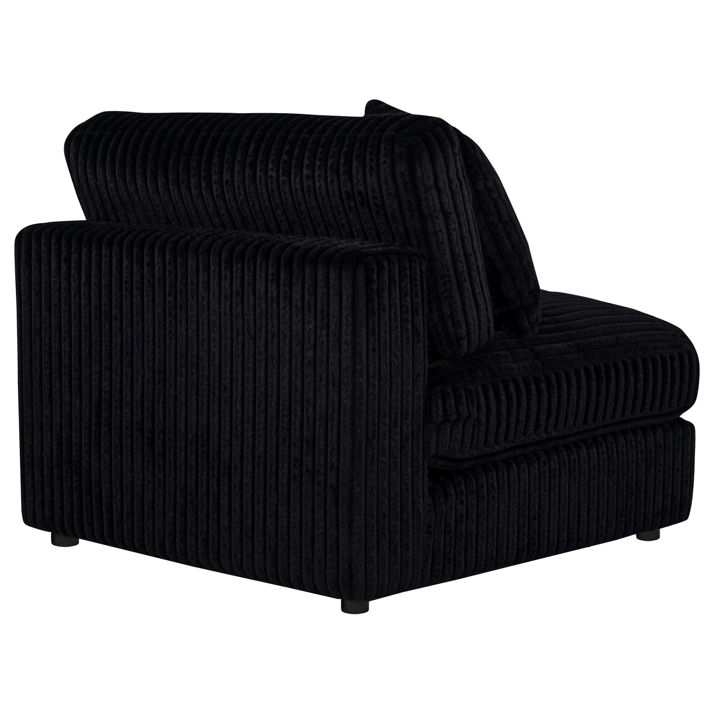 Blaine Upholstered Armless Chair Black