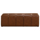 Farrell Leatherette Upholstered Bench Brown