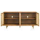 Fabra 4-door Dining Sideboard Storage Console Honey