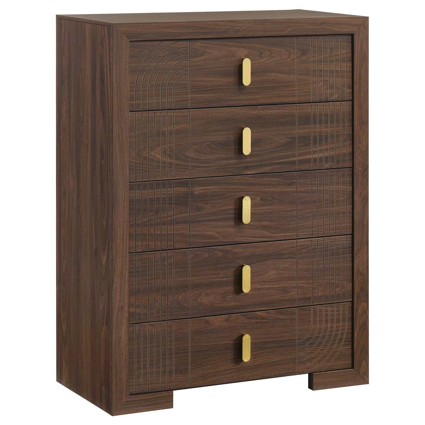 Etienne 5-piece Eastern King Bedroom Set Walnut