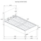 Reeves Upholstered Twin Lift-Top Storage Platform Bed Tan