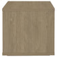 Ingram Square End Table with Drawer and Open Shelf Latte