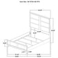 Farre Queen Upholstered Platform Panel Bed Washed Grey