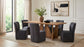 Jaelynn Upholstered Dining Side Chair Charcoal (Set of 2)
